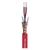 SC-STAGE Microphoncabel, 2x0,22mm² Rød Høy kvalitet, oxygenfri kobber. 