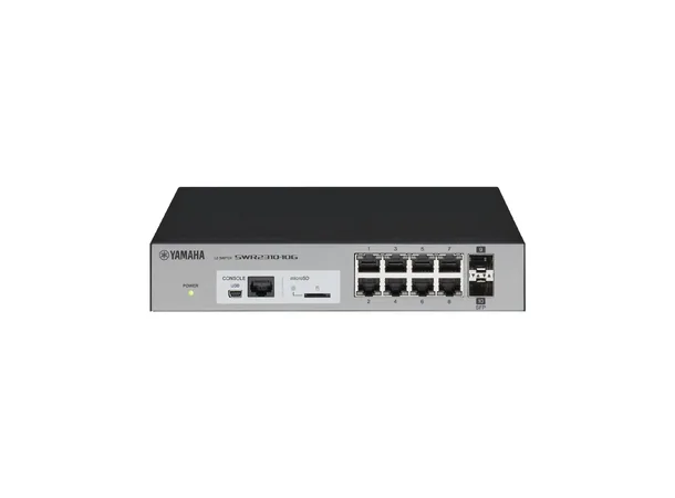 Yamaha SWR2310-10G L2 Switch 8 LAN-porter og 2 SFP