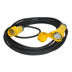 SRS Motor Control cable 16A-4P  20m Length 20 meter 115V - YELLOW