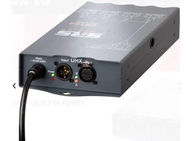 SRS DSTS4-5 4ch DMX splitter 5 pin, M10, Wired schuko 