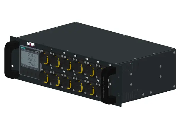SRS PDU 6x16A, 12xSchuko+Meter in Front Rear Fuses&32A Hybrid Harting, No Cables 