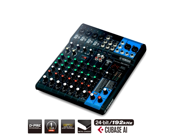 Yamaha MG10XU Lydmikser 4 mic,3 stereo,FX. XLR out,+ PSU 