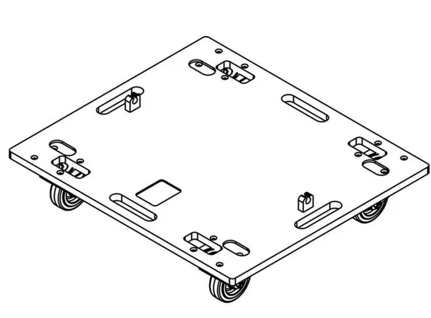 CODA Audio DOT-APS-SUB Transport Dolly for 3 APS-SUB 