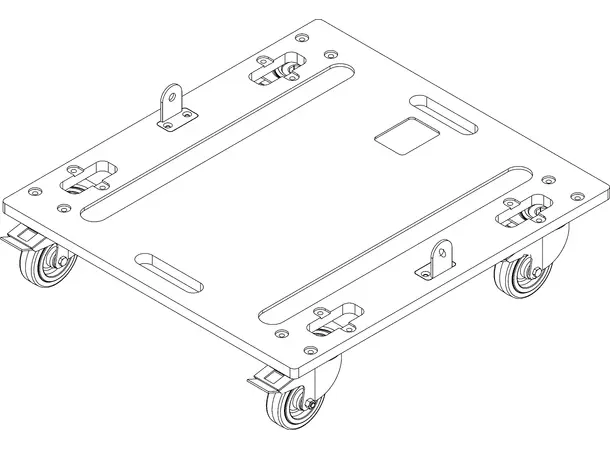 CODA Audio DOT-T-RACK Transport dolly for LINUS T-RACK 