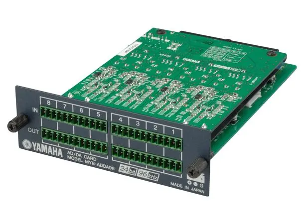 Yamaha 8-ch  24-bit/96kHz analog line-level in/out, terminal connectors 