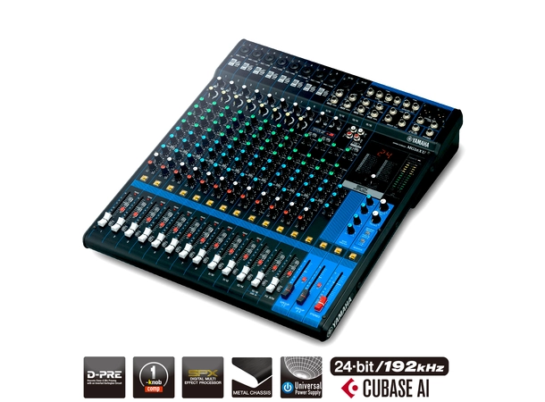Yamaha MG16XU Lydmikser 10 mic, 4 stereo, 4 Aux, FX 