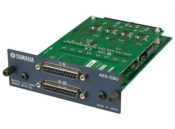 Yamaha MY16-AE 16ch AES/EBU I/O card 25 pin D-Sub 