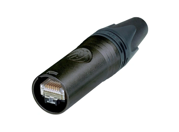 Neutrik etherCON NE8MX6-B Cat6A selvterminerende han plugg sort 