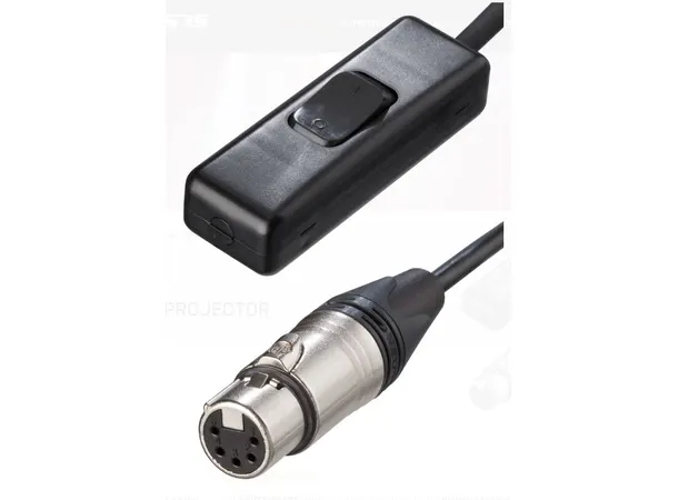 SRS Manual switch for projector shutter, DMX-5 cable, 4M 