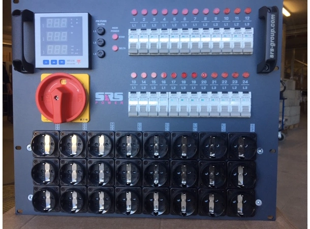 SRS PDU 24x16A, Soca/Schuko out, Meter 63A Hybrid In 