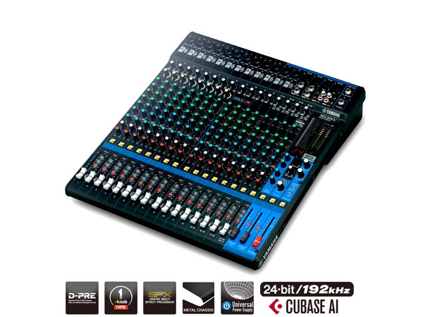 Yamaha MG20XU Lydmikser 14 mic, 4 stereo, 4 Aux, FX 