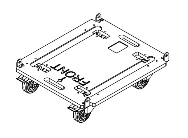 CODA Audio DOT-SCN-F Transport dolly for up to 3x SCN-F 