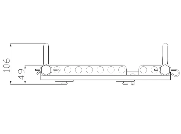 CODA Audio FRH-N-APS Frame for horizontal arrayed N-APS 