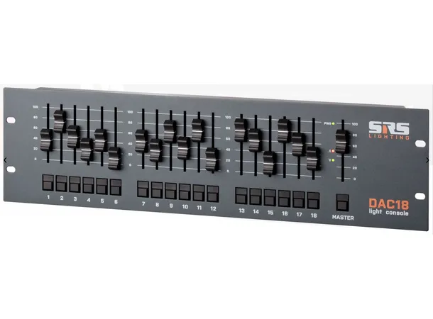 SRS DAC18-W Alps fader DMX Control, 3U Wago Conn, NO PSU - USE W/DAC1x-KITs 