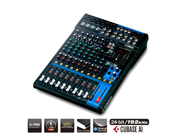 Yamaha MG12XU Lydmikser 6 mic, 4 stereo, 2 Aux, FX 