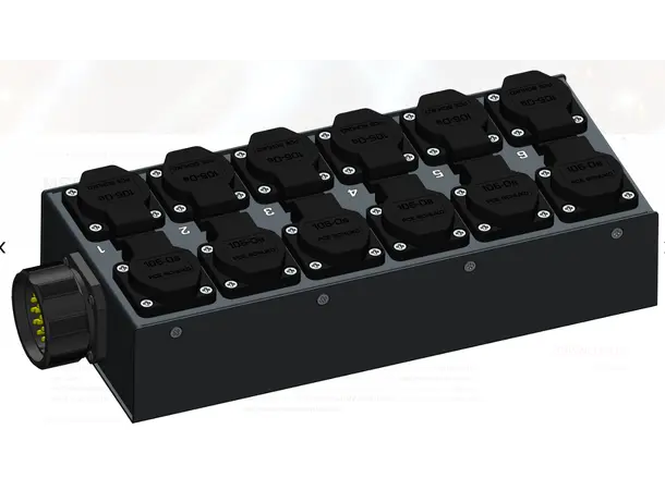 SRS MSB SX19-12SC Soca in 12 Schuko out 12 x Schuko Out (2x6) 