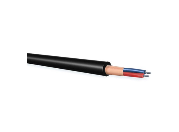PROkabel Microphone Cable PROF1 2x0,22mm, Black, 100m/reel, BULK