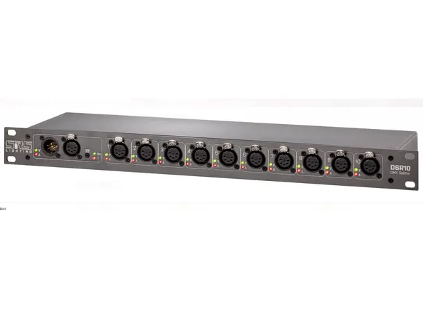 SRS DSR10-C 10ch DMX splitter 5pin In/Out 1-8 , ch9-10 is 3pin