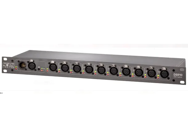 SRS DSR10-C 10ch DMX splitter 5pin In/Out 1-8 , ch9-10 is 3pin 