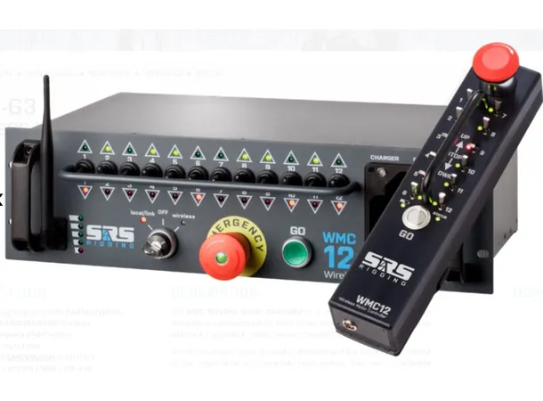 SRS WMC12-G3 Wireless Control set GMC12 3U, Local/W/Off-sw, battery, hand remote 