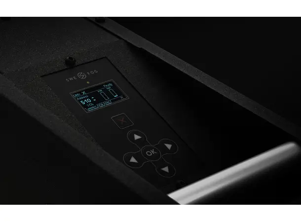 Swefog K1 Hazer 1500W Silent DMX, RDM Uses BIB 3L,13 Kg, Add: Powercon cable 