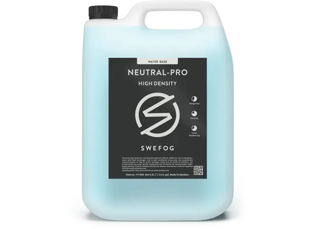 Swefog SMOKE Fluid HD, 5L Vannbasert væske, Hengtid 30-90 min. 