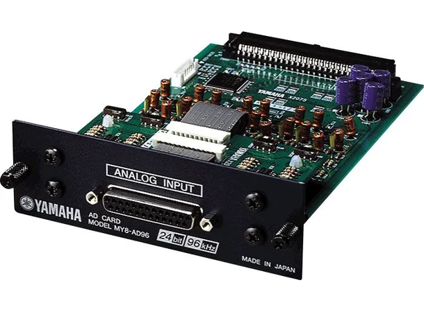 Yamaha MY8-AD96 8-ch 24-bit/96kHz analog Line-level input, 25-pin D-sub 