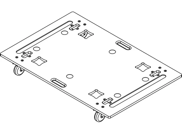 CODA Audio DOT-SCP-F v2 Transport dolly for opptil 3 SCP-F 