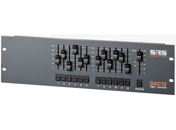 SRS DAC12-W Alps fadere DMX Control, 3U Wago Conn, NO PSU - USE W/DAC1x-KITs 