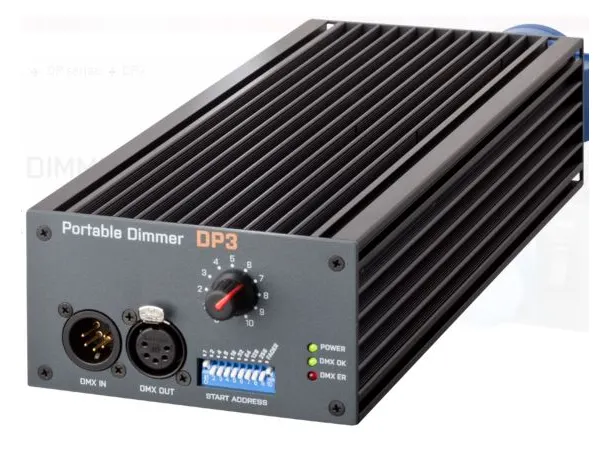 SRS DP3-5 SC Dimmer 16A, FADER DMX-5, Schuko in/out, 2 Kg 