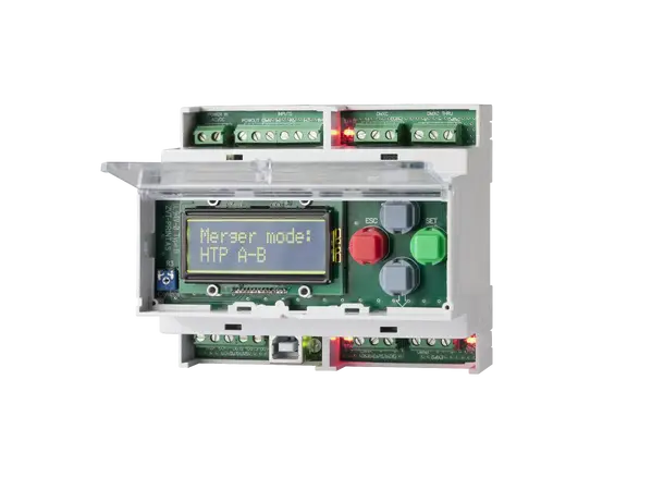 SRS DXD-DIN, DMX merger, booster Screw terminals, isolated RDM ANSI 