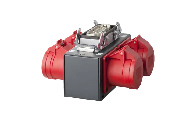 SRS MC-SPLIT 4H - Hoist Split box Harting16 Male, 4xCEE16A/4P Female out 