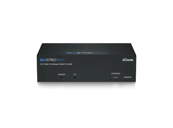 Blustream DA22DIG Dante Converter 2x2 Digital & Analogue Dante Converter 
