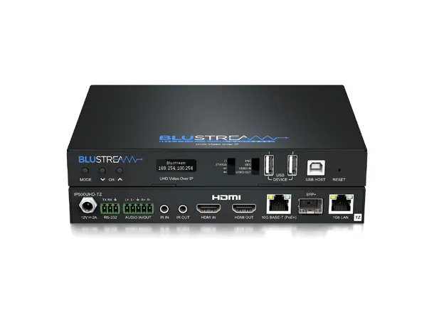 Blustream IP500UHD-TZ IP Multicast Tx IP Multicast UHD Video Transceiver 