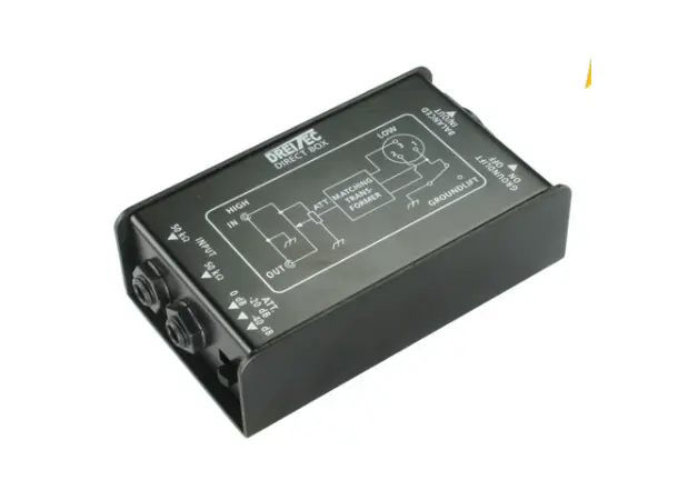 PROkabel DI Box Mono passiv Demping 0,-20,-40dB, Groundswitch 