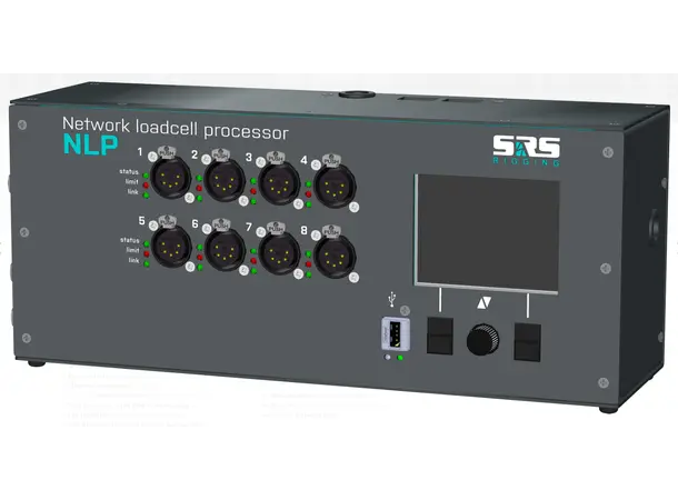 SRS NLP8-3U Network Load Cell Prosessor 8 ch XLR-5, 2xRS485, 2xE-STOP, Ethernet 