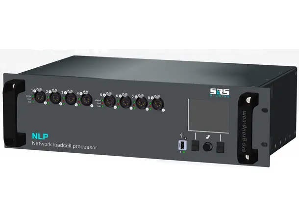 SRS NLP8-3U Network Load Cell Prosessor 8 ch XLR-5, 2xRS485, 2xE-STOP, Ethernet 