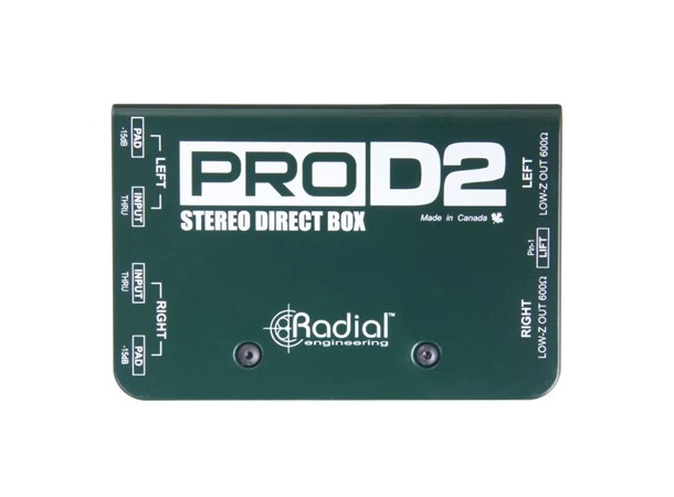 Radial PRO D2 Stereo Passiv DI Designet for keyboard 
