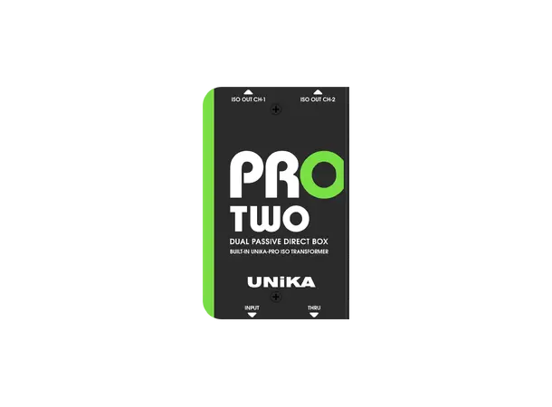 UNiKA PRO-TWO Passive DI box Passive Dual Line DI Box with Custom ISO 