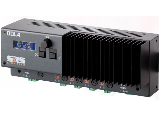 SRS DDL4-DIN LED Dimmer 4x300w Din-rail or wall mount 