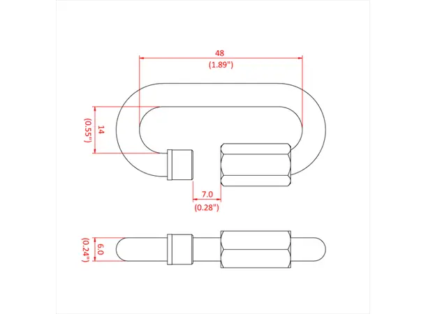 Doughty T23490 Quick link M6-SWL 200kg 