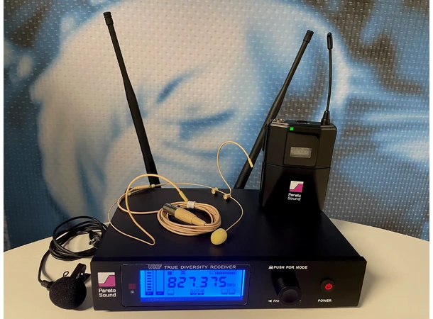 GA Wireless Pres Kit 823-832Mhz 19" RM, 2xAA, Autotune, Headset & Mygg