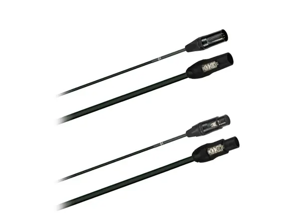 PROkabel Hybrid PCON TRUE1 + DMX5 2M Extension, Neutrik plugger 