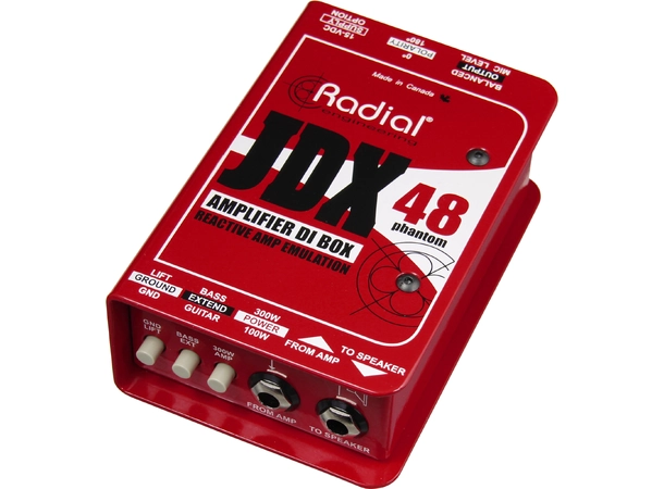Radial JDX 48 Amplifier DI Box Naturlig låtende amp DI 