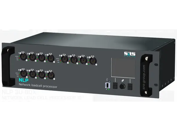 SRS NLP12-3U Network Load Cell Prosessor 12 ch XLR-5, 2xRS485, 2xE-STOP, Ethernet 
