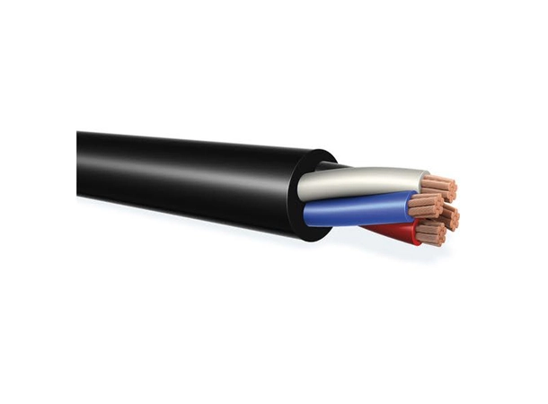 PROkabel Speaker cable 4 x 4mm Black, Ø= 12,6,  Outdoor, BULK 