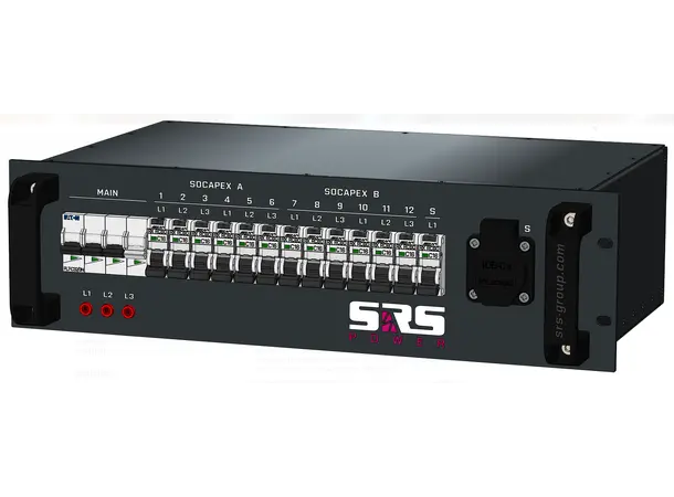 SRS PDU 32T2SX1S 32A-400V 13x16A 32A RED 1,5M in, 2xSOCA,1 Schuko Front 