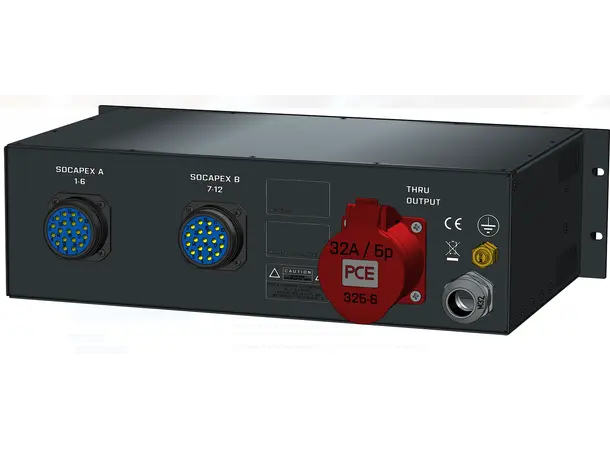 SRS PDU 32T2SX1S 32A-400V 13x16A 32A RED 1,5M in, 2xSOCA,1 Schuko Front 
