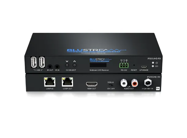 Blustream IP200UHD-RX IP Multicast Rx IP Multicast UHD Video Receiver 