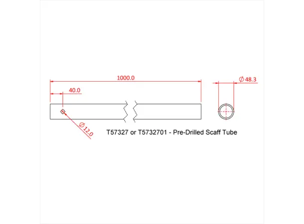Doughty T57326 Scaff Boom Arm 